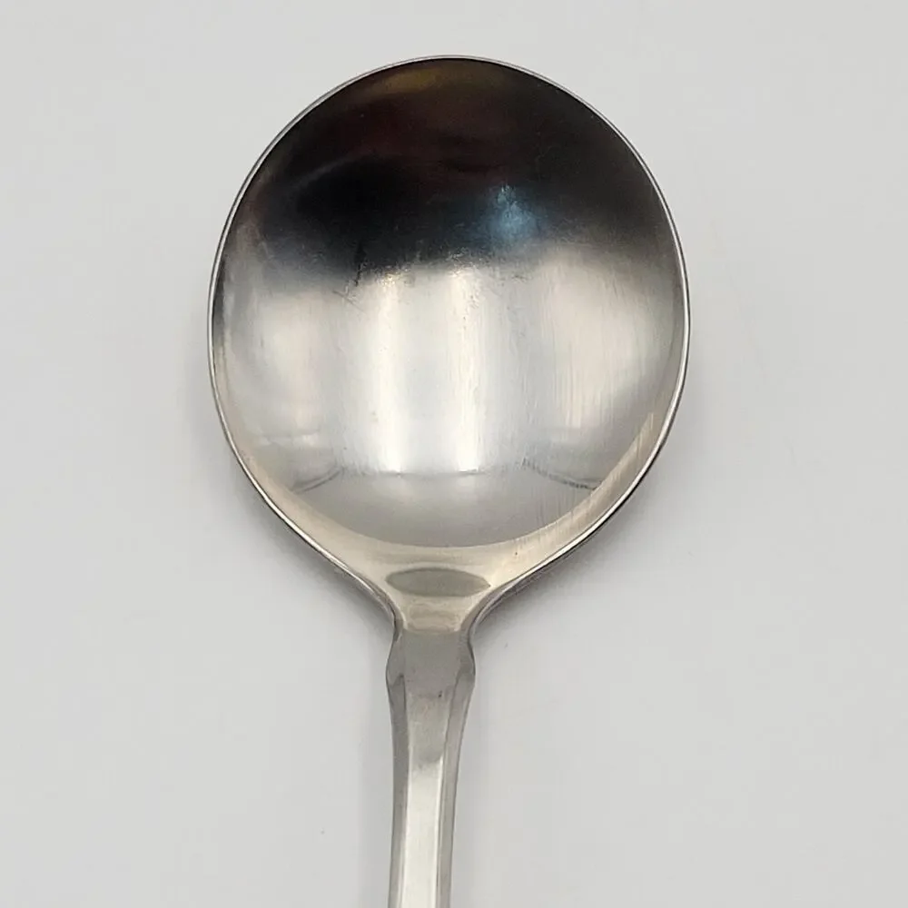 Oneida Community Paul Revere Sugar Shell Spoon & Round Stainless Steel Flatware